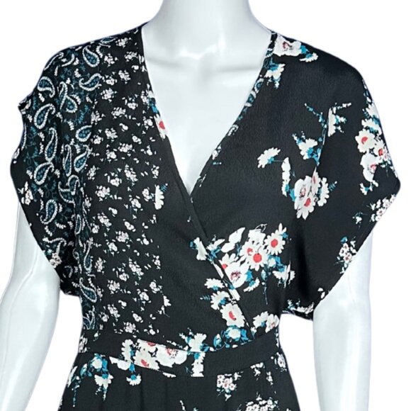 VICI Mixed Floral Wrap Maxi Dress – Size Medium - Picture 2 of 6